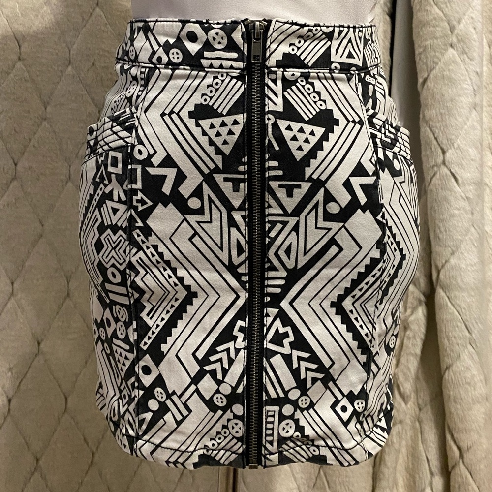 Black and white skirt